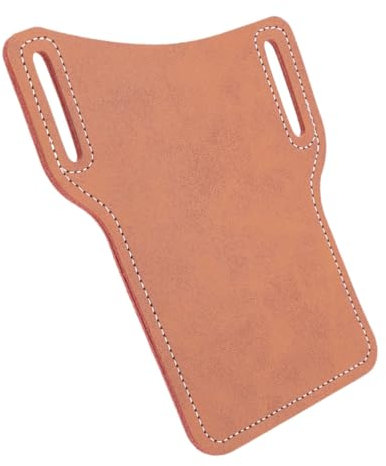 DOITOOL Handy-Bauchtasche Herren Aufbewahrungstasche Handytasche Robustes Material Praktisches Design Dunkelbraunes Leder