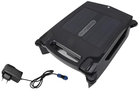 Écumeur De Piscine Robotique à énergie Solaire, Nettoyeur De Piscine Robotique Automatique, Moteur Sans Balais 80㎡ 450um, écumeur De Piscine Robotique Solaire Avec évitement Automatique(EU Plug)