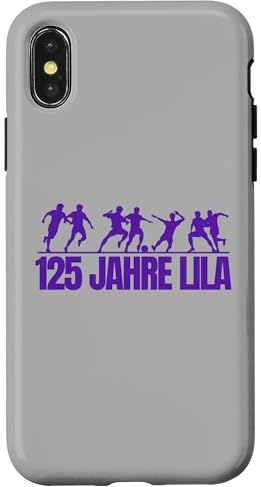Hülle für iPhone X/XS 125 Jahre Osnabrück Jubiläum Fan Stadion lila Niedersachsen