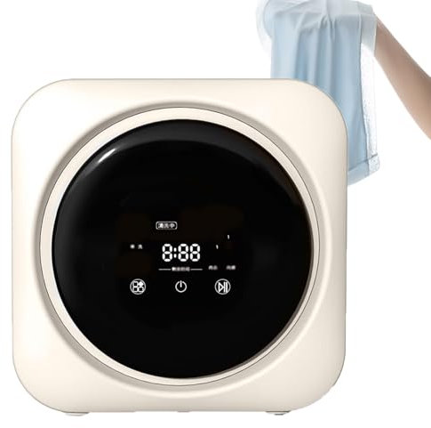 FJYAWEN Mini Lavadora Y Secadora De 3,5 L, Totalmente Automática, De Carga Frontal, Compacta, para Apartamentos De Viaje Y Dormitorios