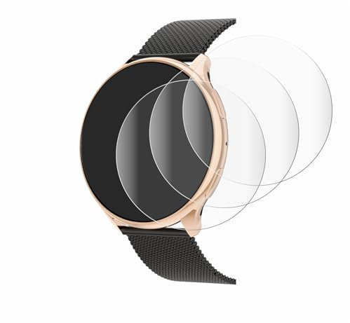 Savvies 4 Stück Full-Screen Schutzfolie für RifePhi SmartWatch 1.39 Full-Cover Displayschutz-Folie mit Installationshilfe [3D Curved]