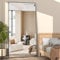 NEUWEABY Miroir Pleine Longueur Miroir 180 x 80 cm Miroir de Sol Noir avec Pied Grand Miroir Rectangulaire pour Chambre à Coucher Cadre en Alliage d'aluminium A Suspendre