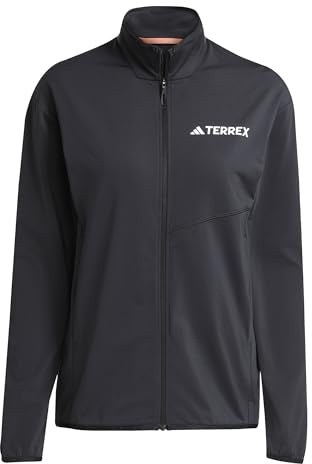 adidas Women's Terrex Multi Climawarm Full Zip Tech Fleece Jacket, Black, XL