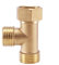 XNTONG Raccordo a T in Ottone 1/2, Valvola Deviatrice 3 Vie, Adattatore per Doccia e Bidet