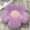 Chickwin Süße Blumenförmiges Plüsch Kissen - Weiches Aesthetic Kawaii Blumenboden Kissen für Zimmer, Hause, Sofa Dekoration (35 * 35, Lila)