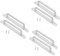 Housoutil 3sets Stainless Steel Handle Retractable Stop Door Security Protector Hinges Doorknob Upvc Door Handle Seal Wedges Pull for Doors Cord Hanging Protection Sliding Door Lock 2pcs*3