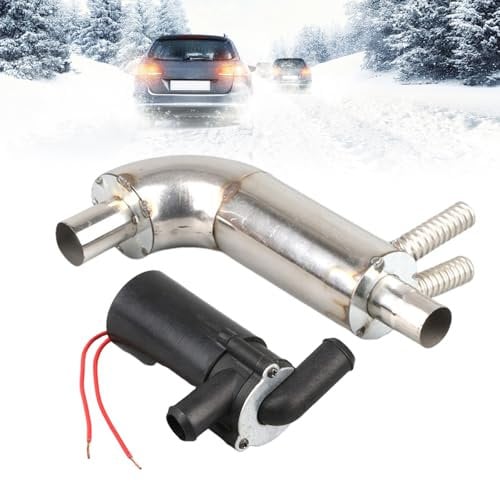 Inscrip 25 mm Standheizungsauspuff Edelstahl Dieselheizungsauspuff Dieselheizung Auspuffrohr Wärmewasser passt für 12 V Auspuffendstück Anschluss 25 mm Standheizung, für chinesische Dieselheizung