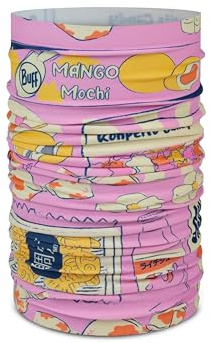 Buff®| Original EcoStretch Neckwarmer Youth, Scarf, Tubular, Multifunctional, Neck and Head, Running, Walking, Trekking, Sustainable, Lightweight, One Size, Pink