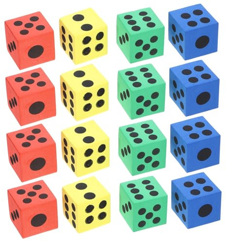 VICASKY 24stücke Jumbo Spielwürfel Würfel Spielwerkzeug Partygeschenk Lernspielzeug Für Junge Mädchen