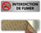 LEIASA | Panneau Adhésif Interdiction de Fumer - 5x18 cm - Épaisseur 0,8 mm - Aluminium - Panneau No Smoking - Signal Sans Tabac - Autocollant 3M Ne Pas Fumer - Signal Interdiction de Fumer