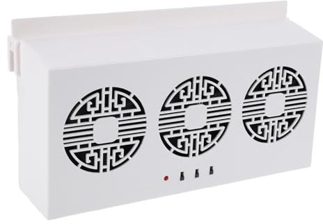 TOPBATHY Car Fan Car Window Fan Solar Car Cooler Air Vent Fan Portable Air Conditioner Solar Powered Cooler Air Conditioning Windshield Portable Car Air Conditioner Car Coolers White