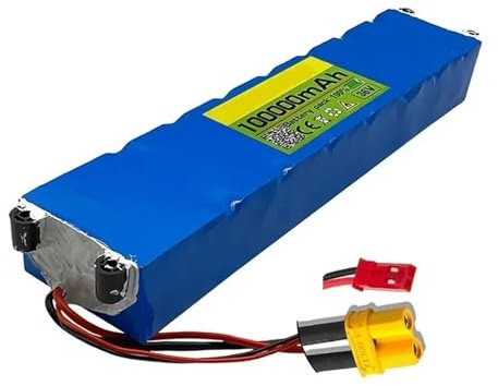 IOLKHFK Batterie Lithium 36 V 100000 mAh 10S3P 500 W 42 V, Compatible avec la Trottinette électrique Xiaomi Mijia M356 avec BMS(XT30-JST Plug)