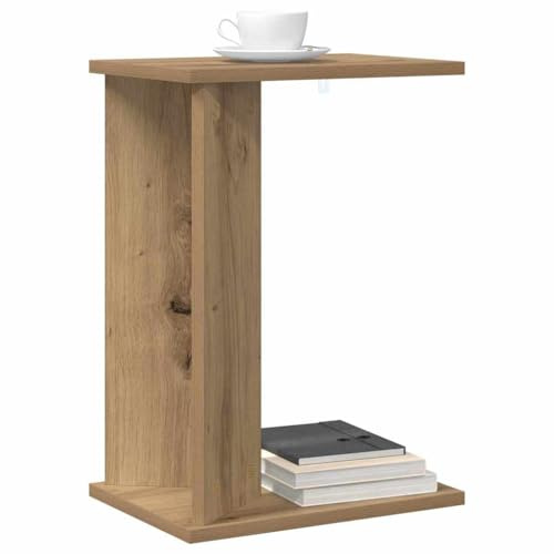 vidaXL Beistelltisch Artisan-Eiche 35 x 25 x 50 cm Holzwerkstoff, Moderner rechteckiger Beistelltisch mit viel Stauraum, kompakter Akzent, platzsparende Deko, funktionales Design