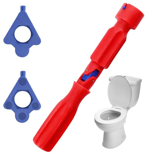 Toilet Seat Spanner Plumbing Tools, Toilet Seat Tightening Tool, Universal Removal Installation Wrench with Replacement Heads, for 10/13/17mm Professional Plastic High-Strength Installation Key