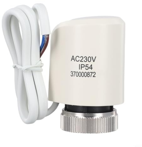 Elektrischer Heizkörperthermostat M30x1.5mm 230V - Thermostatkopf für Fußbodenheizung & Radiator, Normalerweise-Geschlossen Ventil-Aufsatz mit Frostschutz
