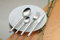 Pott mono-oval Besteck-Set 20793, 4-teilig, Messer lange Klinge