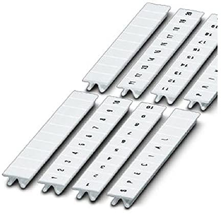 PHOENIX CONTACT ZB 5,LGS:GLEICHE ZAHLEN 8 Zackband, 10 Teilig, 8 Längs Bedruckt mit der Gleichen Zahl, 5mm Breite, Weiß, 10 Stück