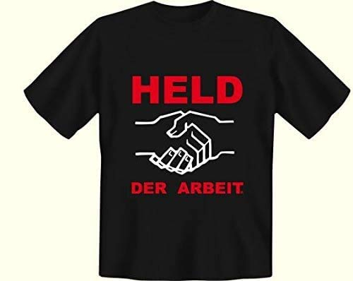 Tshirt Held der Arbeit schwarz - Ossi Artikel - für Ostalgiker - DDR Produkte