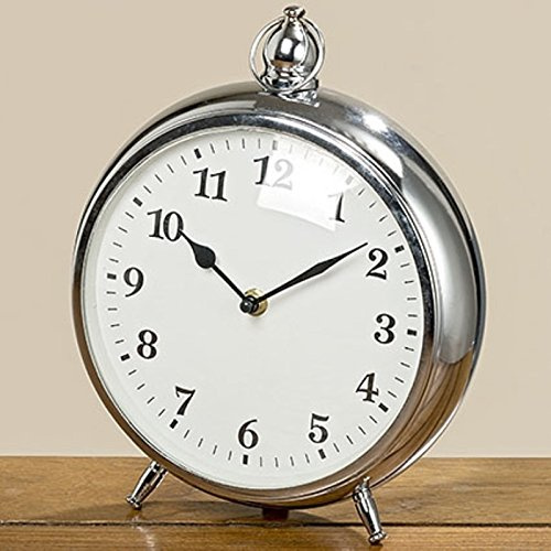 BOLTZE Ciglio Uhr H27cm Eisen Silber