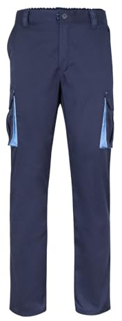 VELILLA Herren 103004 Hose, Marineblau Und Himmelblau, 38 EU