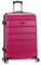 Rockland Melbourne Hardside Erweiterbares Spinner-Rad Gepäck, Dunkelrot, Checked-Large 28-Inch, Melbourne Hartschalen-Koffer, erweiterbar