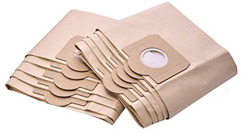 Rediboom 10 Stück Papierfilterbeutel für Kärcher 6.959-130.0, Kompatibel mit Karcher A2201, A2234 PT, A2604, WD3, WD3P, MV3, SE 4001, SE 4002, NT18, NT20, NT30 Staubsaugerbeutel