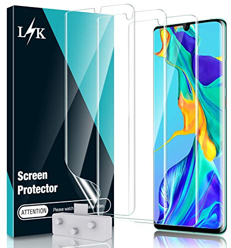 LϟK 3 Pièces Protection Écran pour Huawei P30 Pro - Film Souple Transparent HD Film TPU Sans Bulles Coque Compatible Haute Définition Souple TPU Film Protection écran
