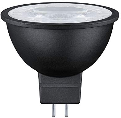 Paulmann 28757 Lámpara LED RAL9004 445 lm 36° 6,5 W, regulable, iluminación, negro mate, bombillas 2700 K GU5,3