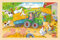 Puzzle aus Holz Einlegepuzzle Kleiner Traktor goki 24 Teile Bauernhof Holzpuzzle mit Palandi® Sticker