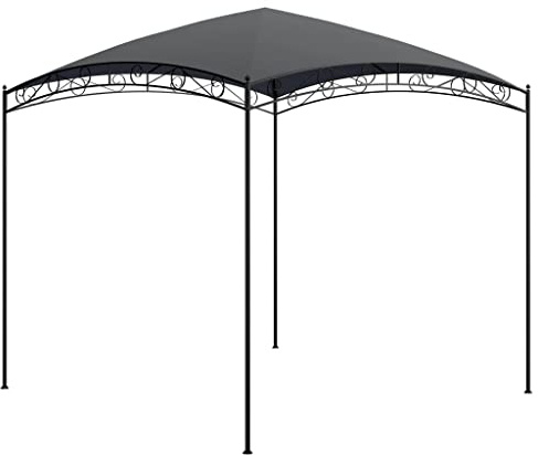 vidaXL Pavillon Gartenzelt Partyzelt Sonnenschutz Festzelt Pergola Überdachung Gartenpavillon Bierzelt Terrasse 3x3x2,65m Anthrazit 180g/m²