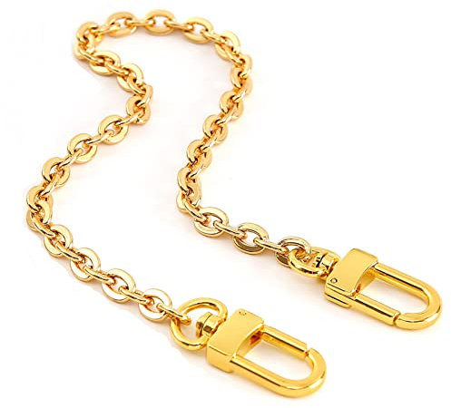 Xiazw Feine Geldbörse Kette Schulter Umhängeriemen Tasche Zubehör Charm Dekoration (Gelbes Gold, 45 cm)