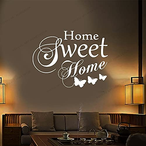 Zdklfm69 WandSticker Wandtattoos Home Sweet Home Decor DIY Art Vinyl Family Quote Dekorieren DIY Family Art Customize 103x135cm