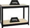 PROREGAL Banco da lavoro regolabile in altezza DINO | AxLxP 90x120x60cm | Portata 600 kg | Nero