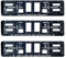 Wunschtext Bild 2 x Nummernschild Halter Kennzeichenhalter KFZ Personalisieren
