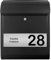 Banjado® Personalisierter Briefkasten Mit Graviertem Namensschild in Silber - Schwarz 39x47x14cm - Mit Hausnummer, Namen & Motiv Gravur 1 - Mit Zeitungsfach