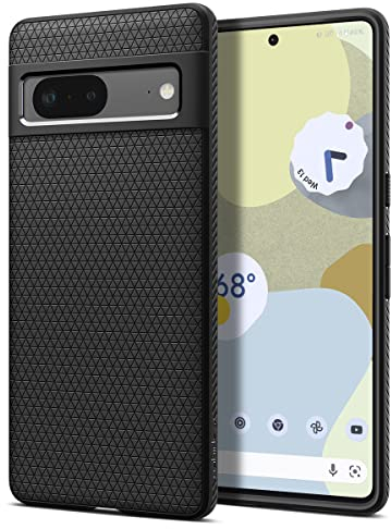 Spigen Liquid Air Hülle Kompatibel mit Google Pixel 7 -Schwarz