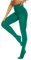 DUCMODA Collant Femme Taille Haute 80 denier Doux Semi Opaque Extensible vert noël,m
