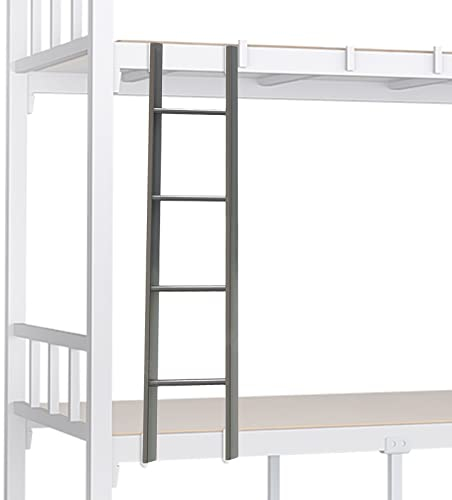 LSMKKA Hochbett Leiter Wohnheimleiter Für, Metall 3 4 Stufen Etagenleiterregal/Rv Doppelbett Mit Haken, Camper Wohnmobil Boot Kletterleitern 150 Kg Belasten, 1.16m (45''), Silver