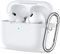 Easuny Custodia per AirPods PRO 2/1 (2022/2019) - Silicone Cover per AirPods PRO 2nd/1st Case, Antiurto Protezione Cover Compatibile con AirPods PRO Seconda Generazione, con Moschettone, Bianca