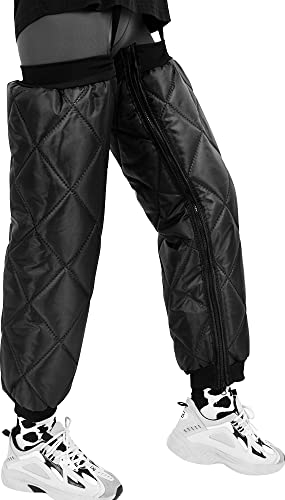 Tyuodna Leg Warmers,Thermal Leg Warmer,Thicken Knee Warmers Cycling,Windproof Knee Brace,Zip Off Long Leg Sleeve,Kneepads Winter for Cycling, Motorcycling,Outdoor,Unisex