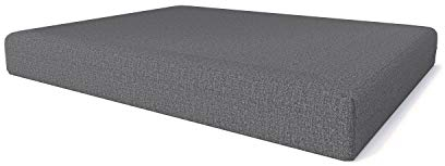 Pillows24- Palettenkissen 120 x 80 Sitzkissen | Palettenauflage für Palettensofa | Sitz- & Rückenkissen für Europaletten | Palettenmöbel für Indoor & Outdoor mit UV-beständig | Made in EU | Dunkelgrau
