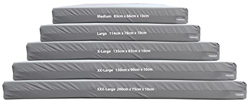 Gymnastics Crash Mat, Safety Exercise Mat Pad, Critical Fall Height Tested to 3 Metres BS:EN1177 [Grey, Large]