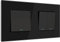 PULSAR Lichtschalter/Doppellichtschalter Unterputz Glas Schwarz 2-fach Serien-Schalter Doppel-Schalter 1 Weg Taste Schalter Wandschalter Ein-Ausschalter/Ein-Ausschalter Doppelt