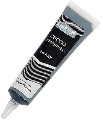 BrandNewCake® Choco Schreibtube 32g - Schwarz - Perfekt für Kuchen Dekoration und Verzierung