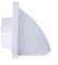 FUBESK Exhaust Hood Vent, Exterior Wall Ventilation Grill Cover with Non Return Shutter Flap, For Bathroom Or Kitchen Extractor Fans(100)