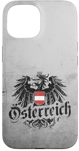 Österreich Flagge Wappen Adler Österreicher Vintage Retro Hülle für iPhone 15