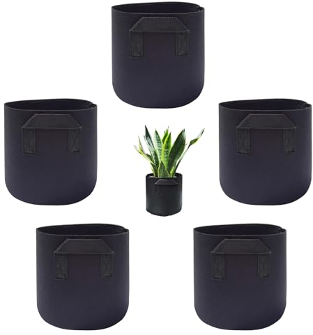 Gerrit Bolsa De Cultivo para Huerto,Jardinera Vertical,tomateras Maceta,Maceta 20 litros,Bolsa Cultivo,Bolsa De Cultivo De Plantas,Saco para Plantas para Patatas, Tomates, Fresas-3Gallons