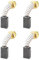 YINETTECH 2 Pares de Escobillas de Carbón de 16,3 X 10 X 6 Mm Compatible con Evolution RAGE 3S Compatible con Fury 3-S Sierra Ingletadora Deslizante de 210 Mm 030-0254