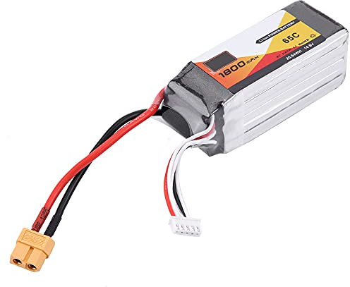 5000 MAh Schnell Wiederaufladbarer 4s LiPo-Akku für Quadcopter RC Car (14,8 V, 1800 mAh, 65 C, XT60-Stecker)