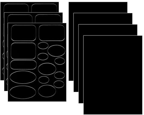 53Pcs Down Jacket Repair Patches Black Waterproof Self-Adhesive Patches Iron On Patches for Repairing for Clothing Puffer Tent Airbed Inflatable Swimming Pools Umbrella Holes Multi Sizes and Shapes